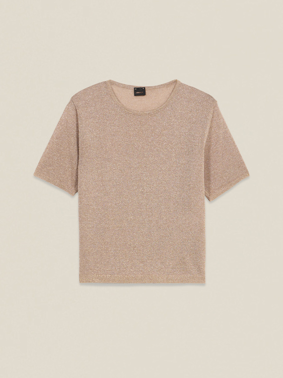 Fine knit viscose blend T-shirt