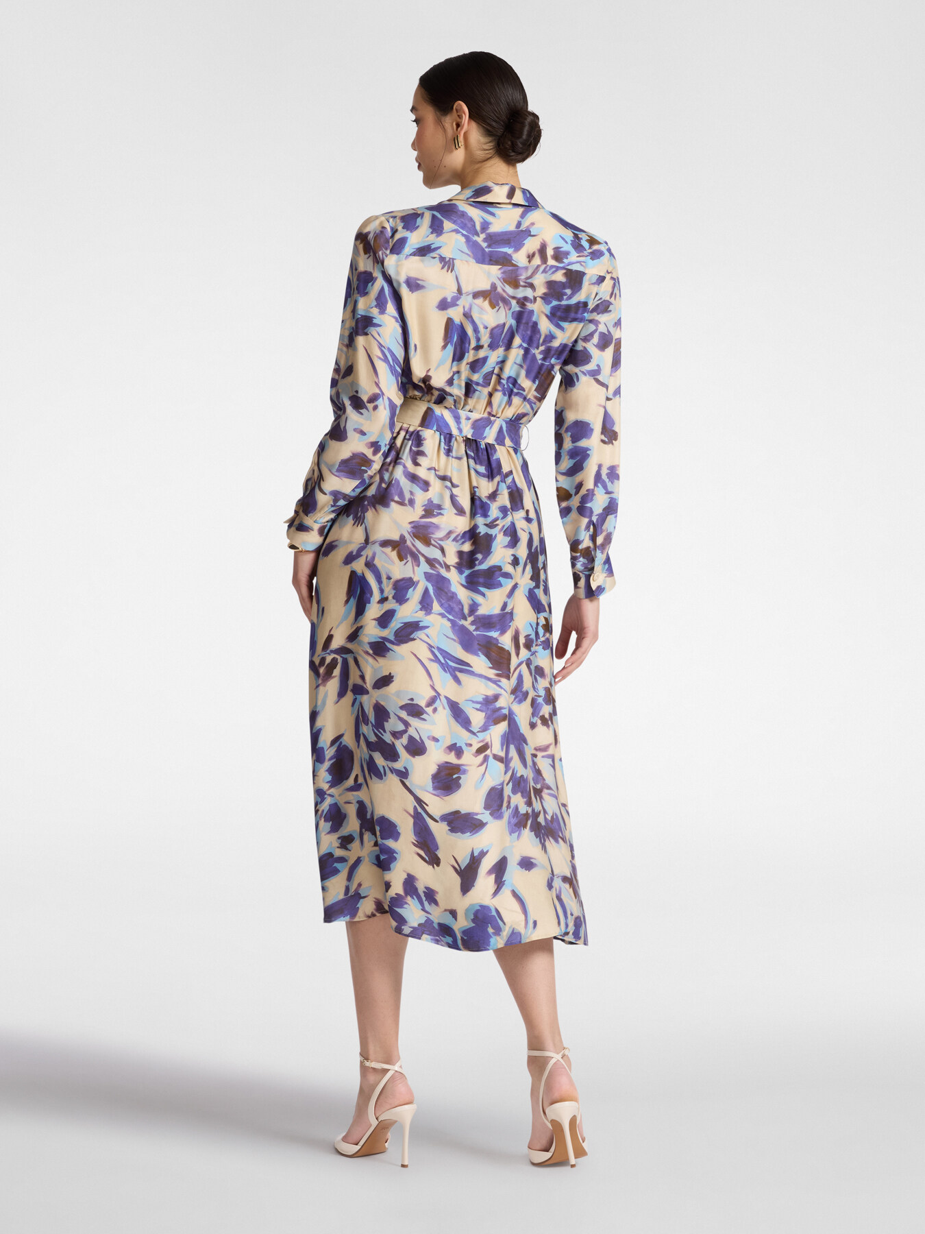 Printed shirt dress image number 1