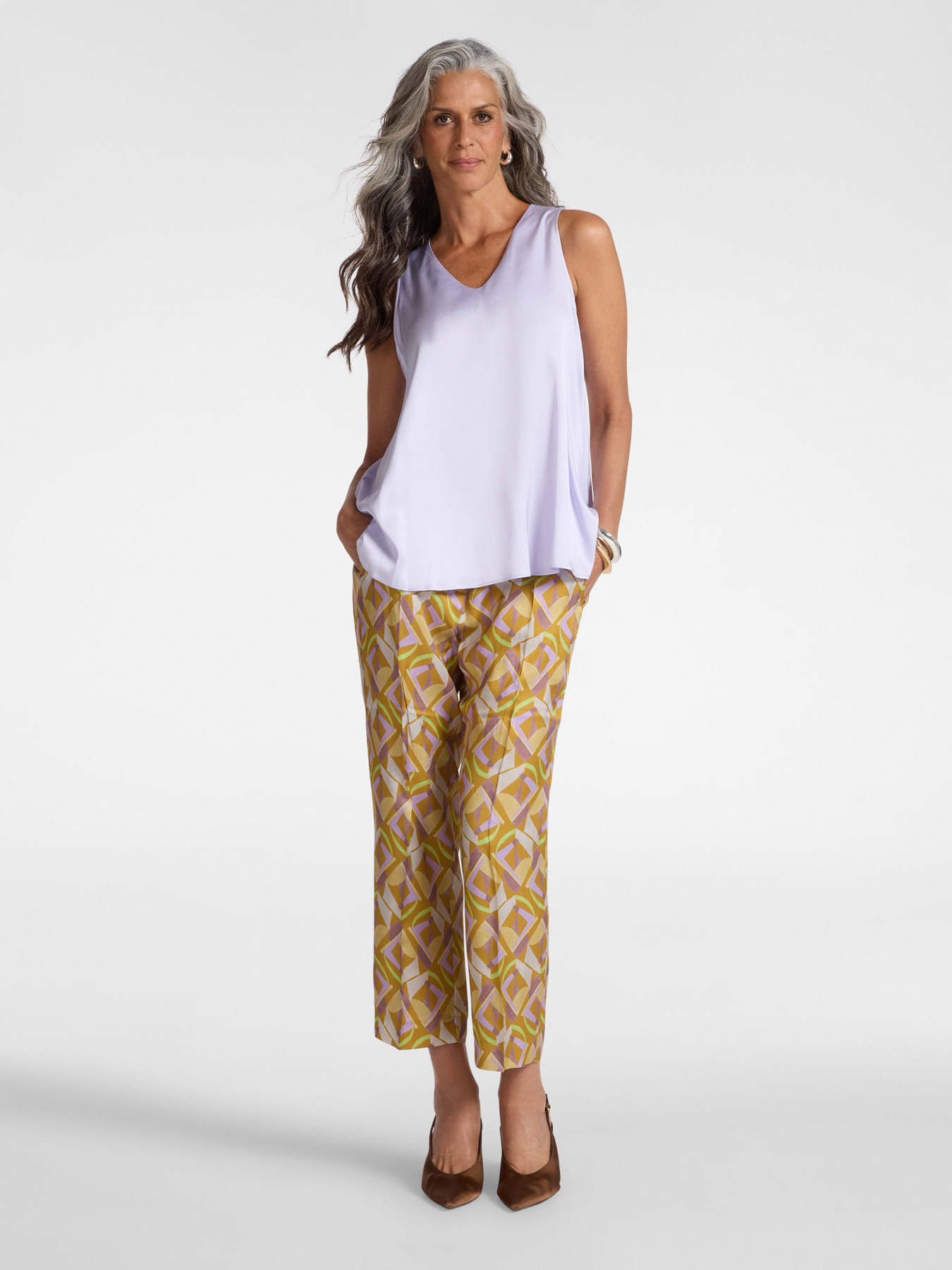 Viscose satin top image number 2