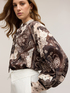 Bluză din poplin cu imprimeu paisley image number 2