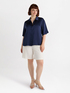 Camicia in raso stretch image number 4