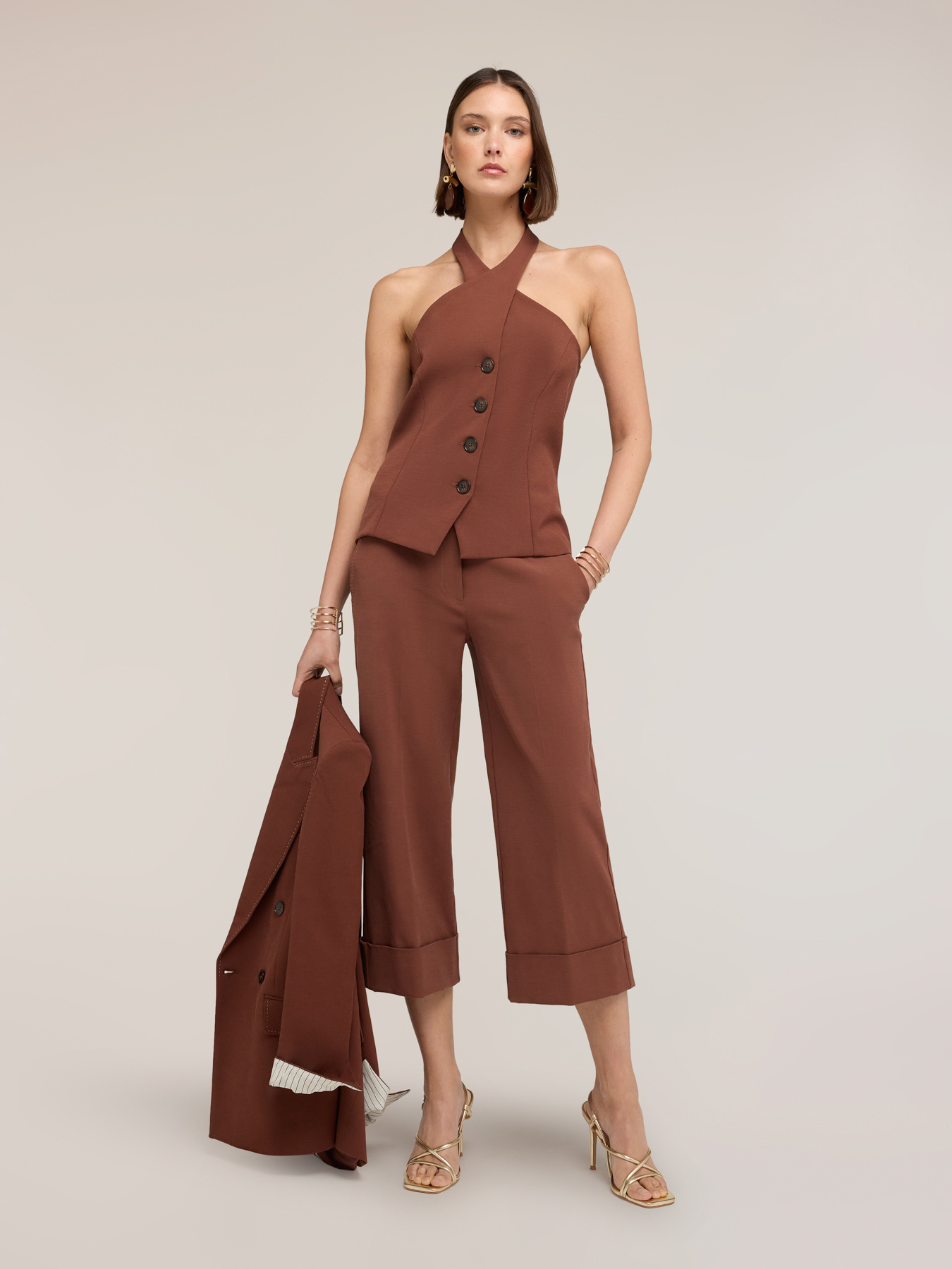 Top halter neck The Tailoring Lab image number 0