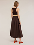 Openwork knit dress with bodice image number 1