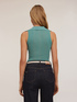 Lurex jersey top with collar image number 1