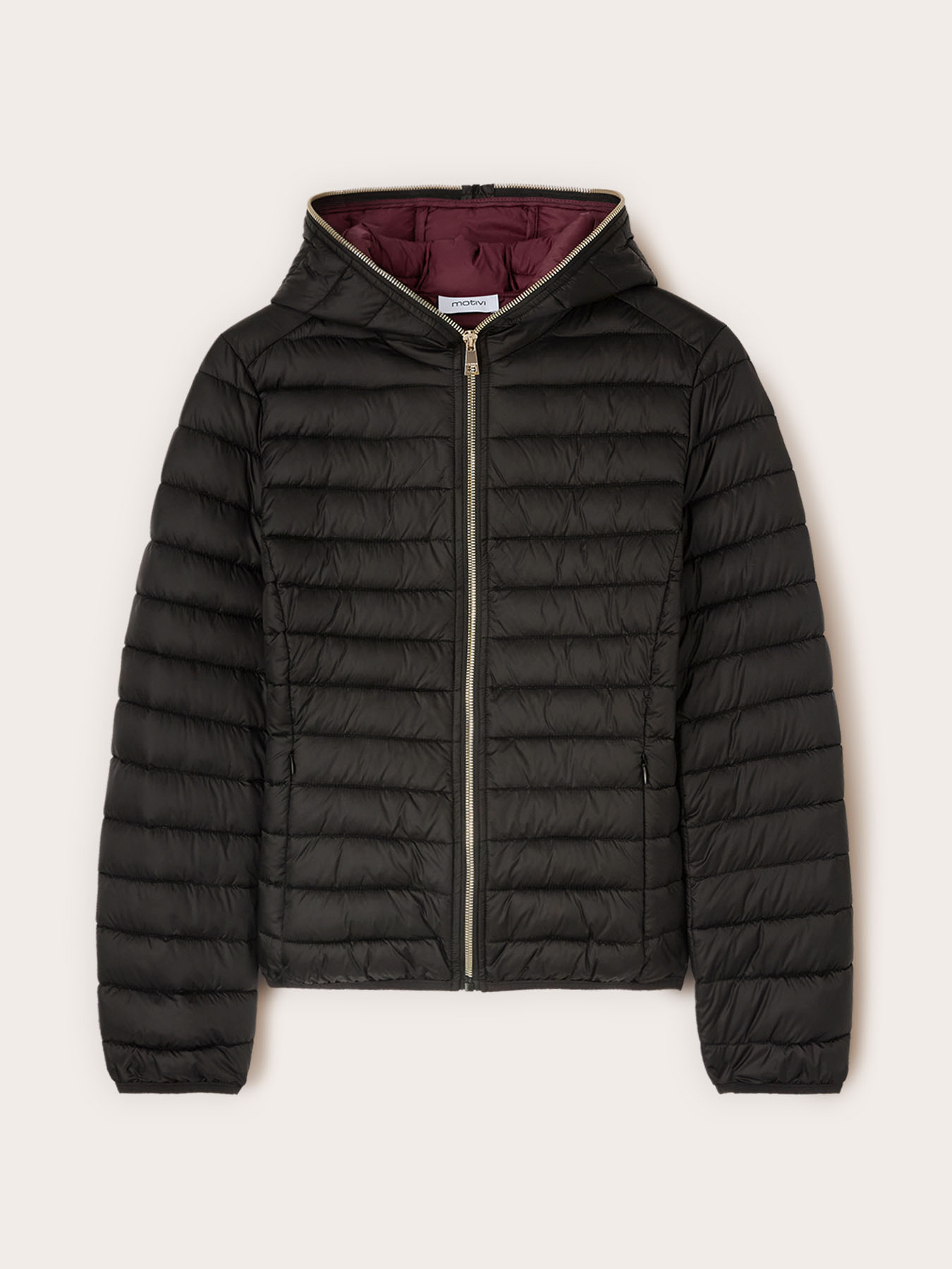 Lightweight hooded down jacket image number 4