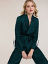 Veste fluide en satin avec ceinture image number 3
