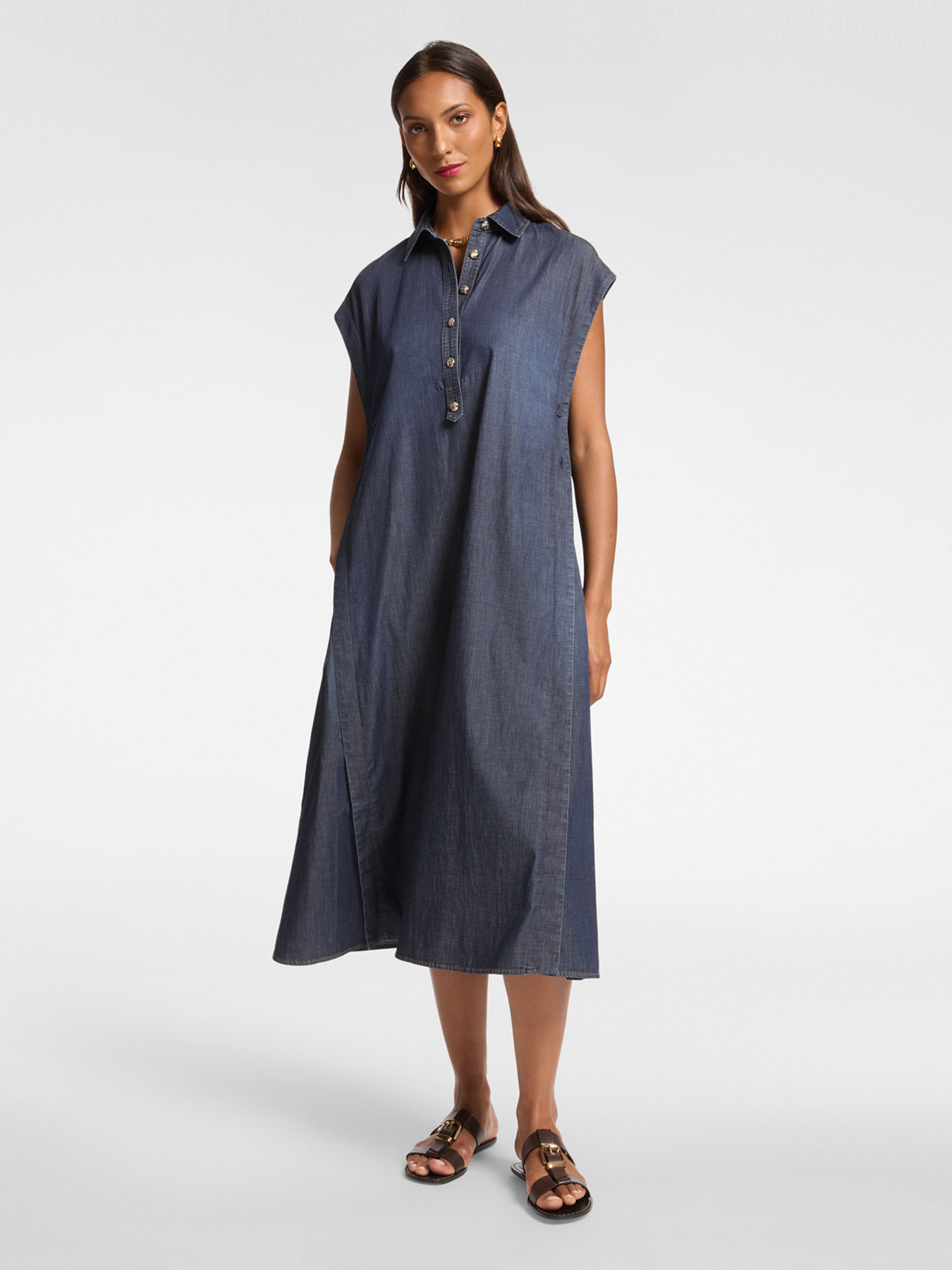 Chambray-Kleid image number 0