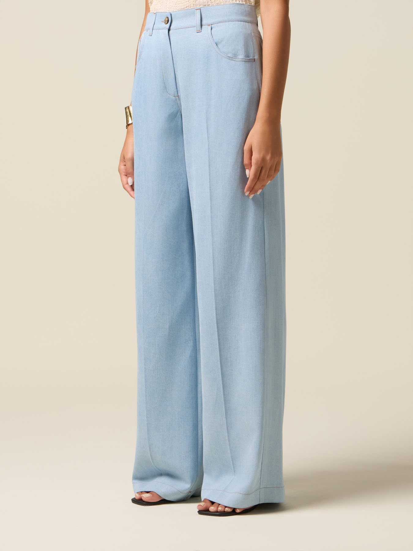 Palazzo-Hose aus Tencel image number 3