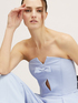 Long bustier jumpsuit with bow image number 3