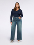 V-neck sweater with buttons on the cuffs image number 3