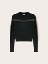 Sweater with transparent insert image number 4