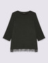 Jersey T-shirt with sequins and fringe image number 4