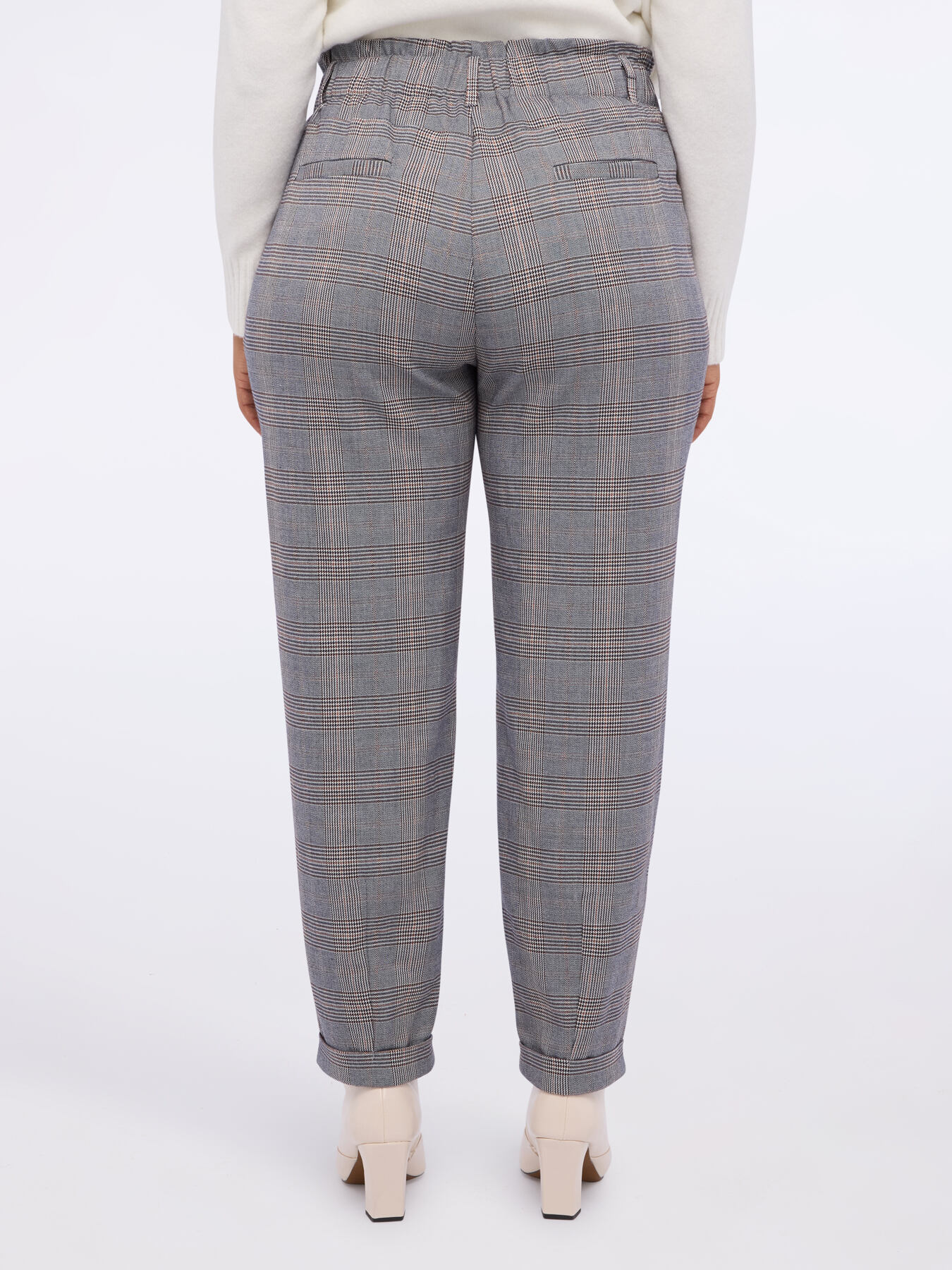 Pantalon Balloon imprimé carreaux image number 1