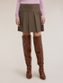 Check pattern pleated mini skirt image number 0