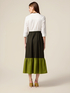 Robe longue color block image number 1