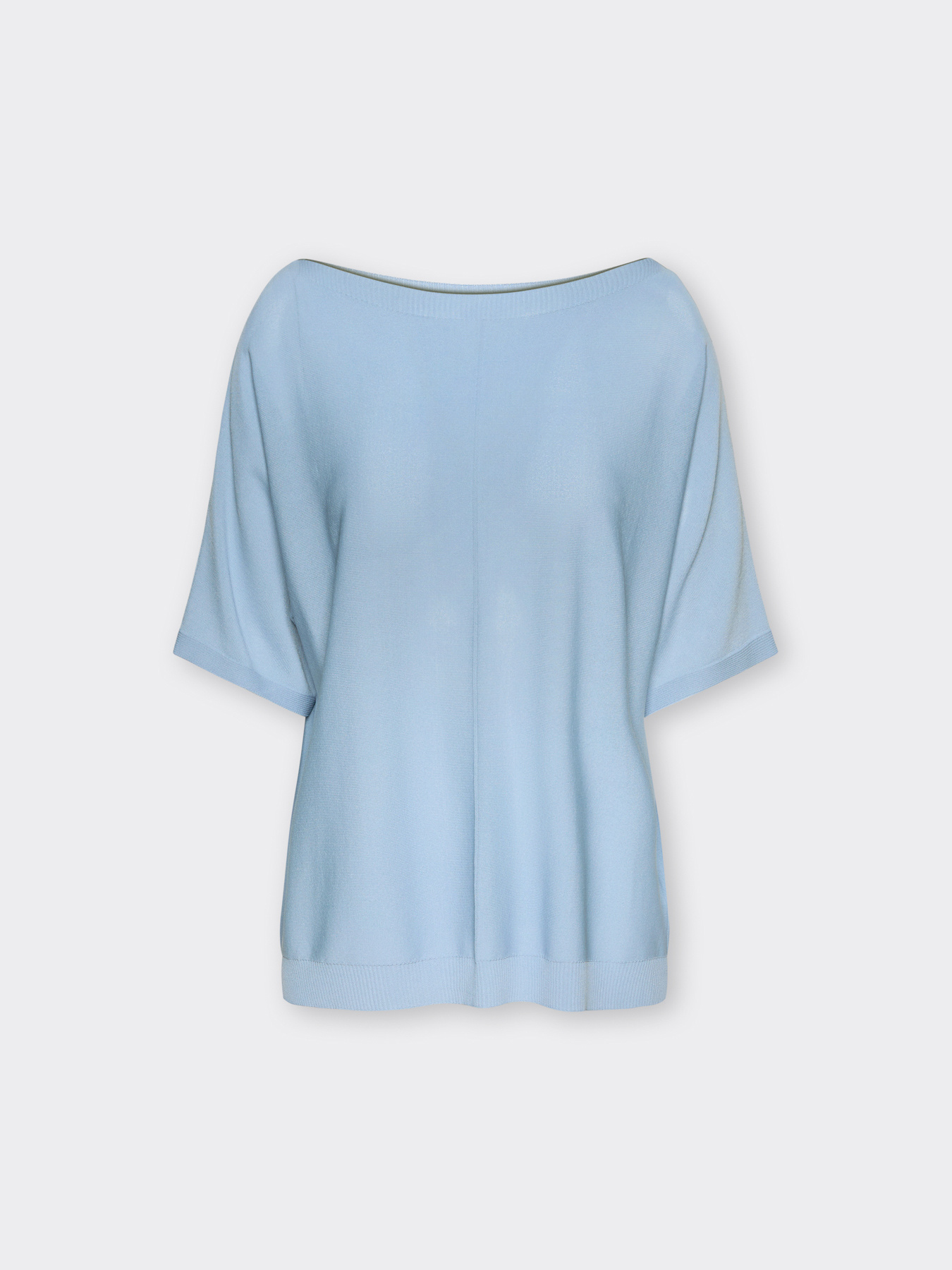 Short-sleeved viscose blend top image number 4