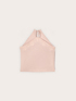 Halter neck top with lace inserts image number 4