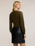 Pull ras-du-cou en mohair avec clous image number 1