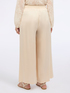 Pantalon jambe large en satin stretch image number 1