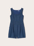 Short lyocell blend denim jumpsuit image number 4