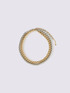 Zweifarbige Perlenkette in Gold und Silber image number 1