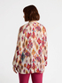 Ikat print blouse image number 1