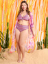 Zweiteiliger Bikini mit Multicolor-Print und Schn&uuml;ren image number 0