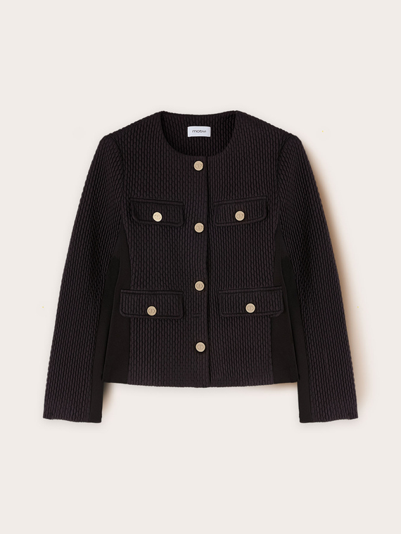 Gesteppte Jacke aus Scuba-Material