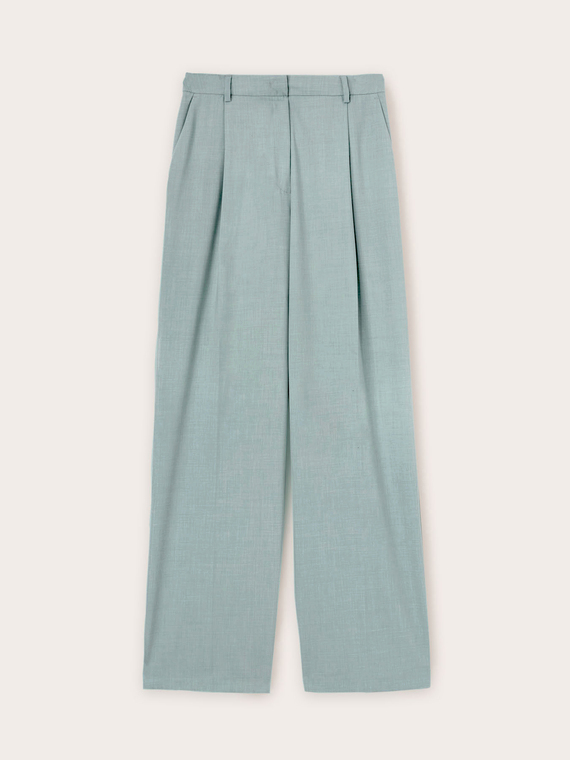 Pantaloni palazzo con pieghe