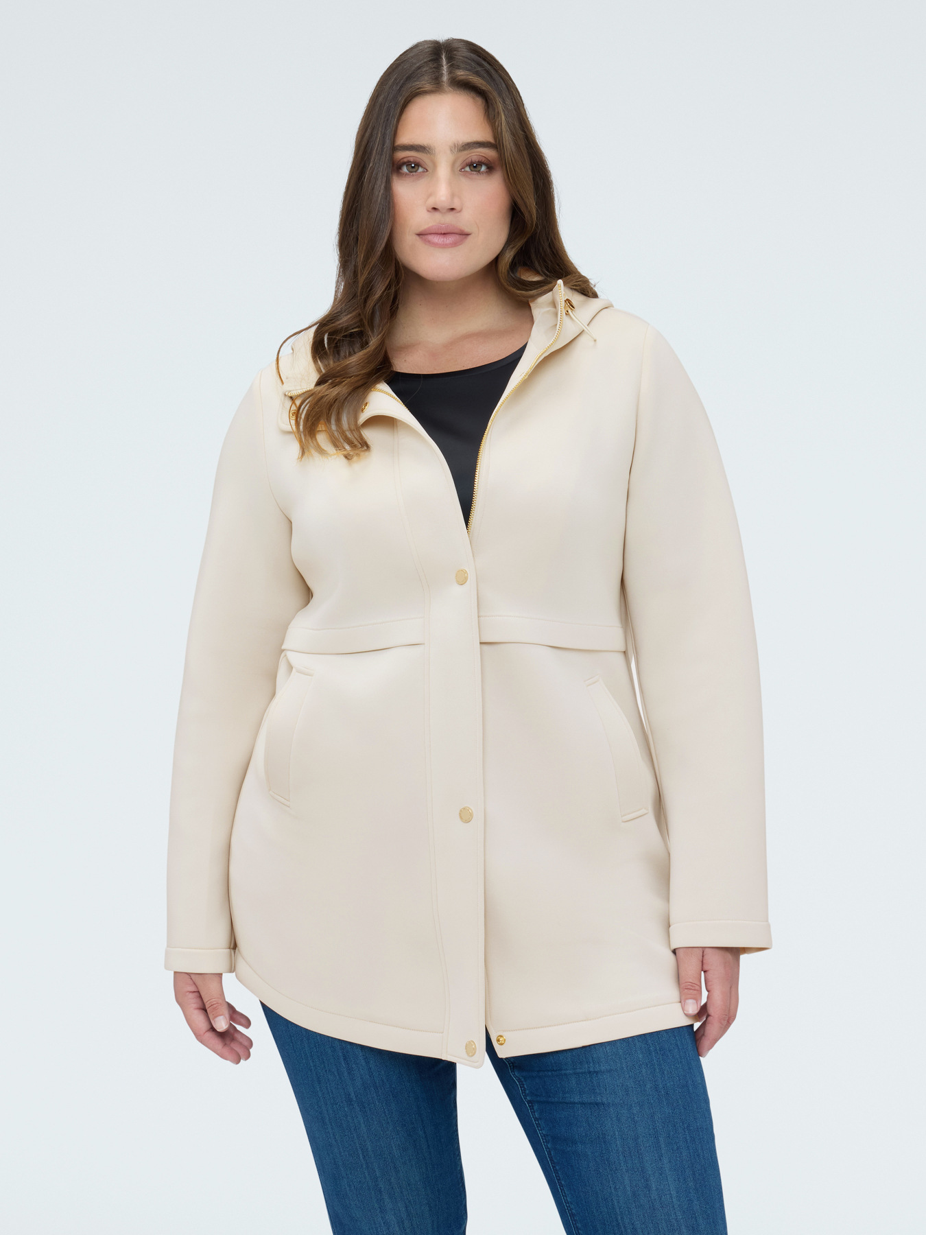 Giacca in scuba con cappuccio image number 2