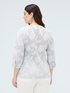 Bluse aus Jacquard-Baumwolle mit Blumenstickerei image number 1