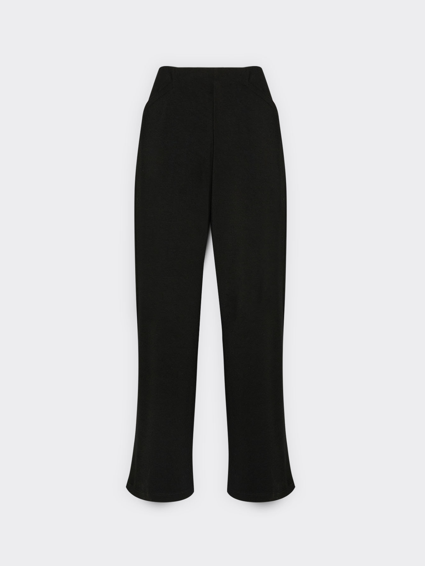Cropped pull-on trousers in lightweight scuba image number 4