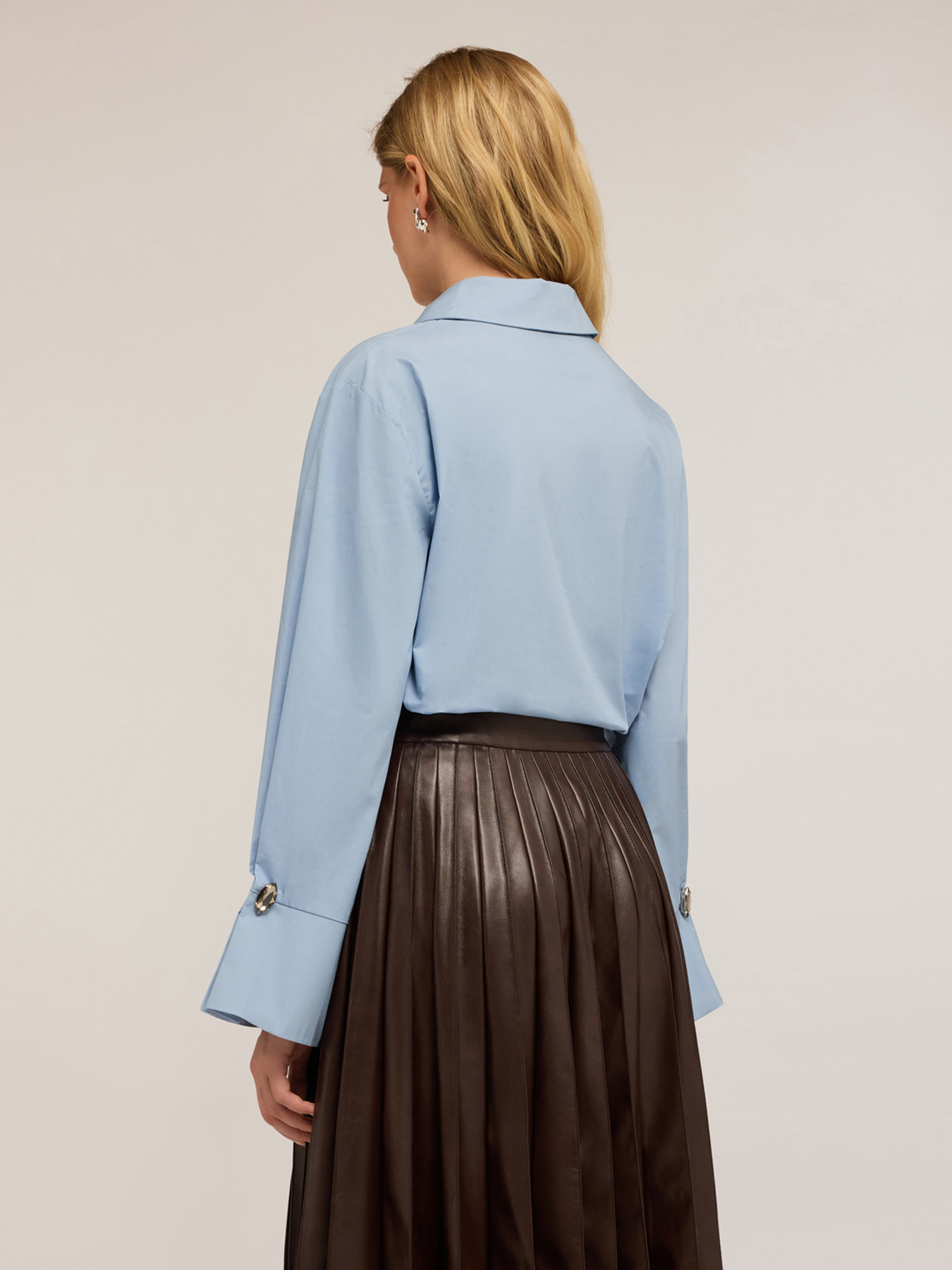 Oversized shirt with stones image number 1