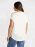 Blusa in raso e jersey image number 1