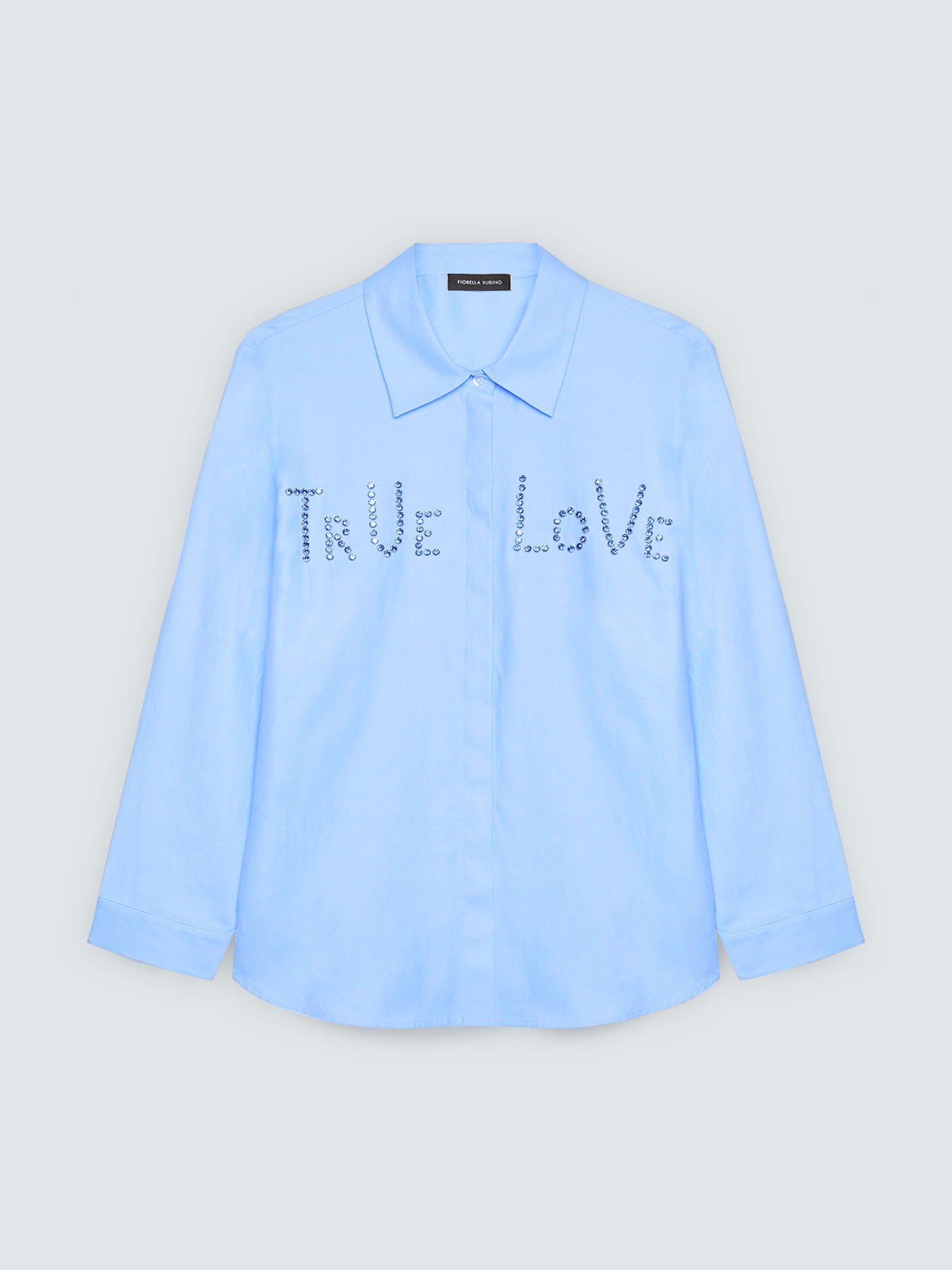 Camicia con scritta in strass image number 5