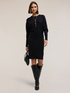 Knit dress with kimono sleeves image number 2