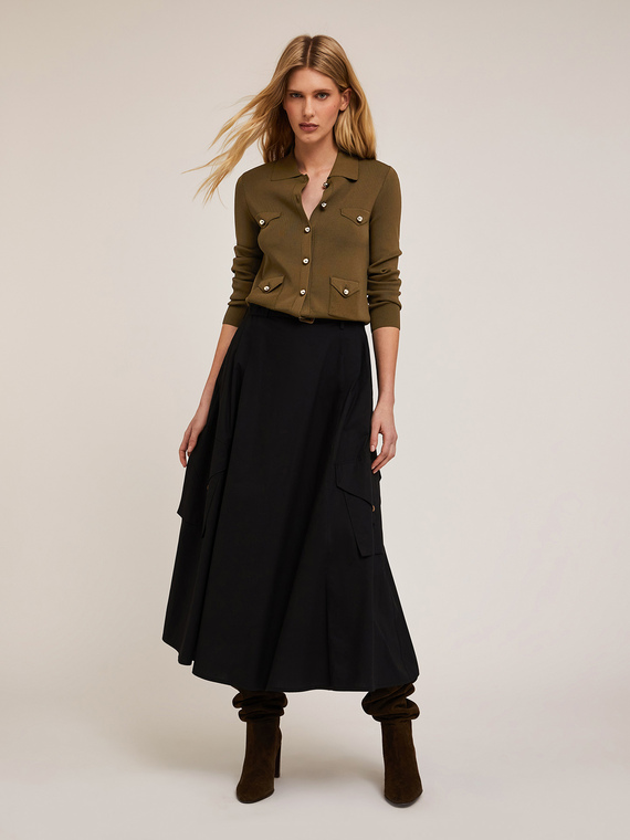 Cardigan in maglia con tasche