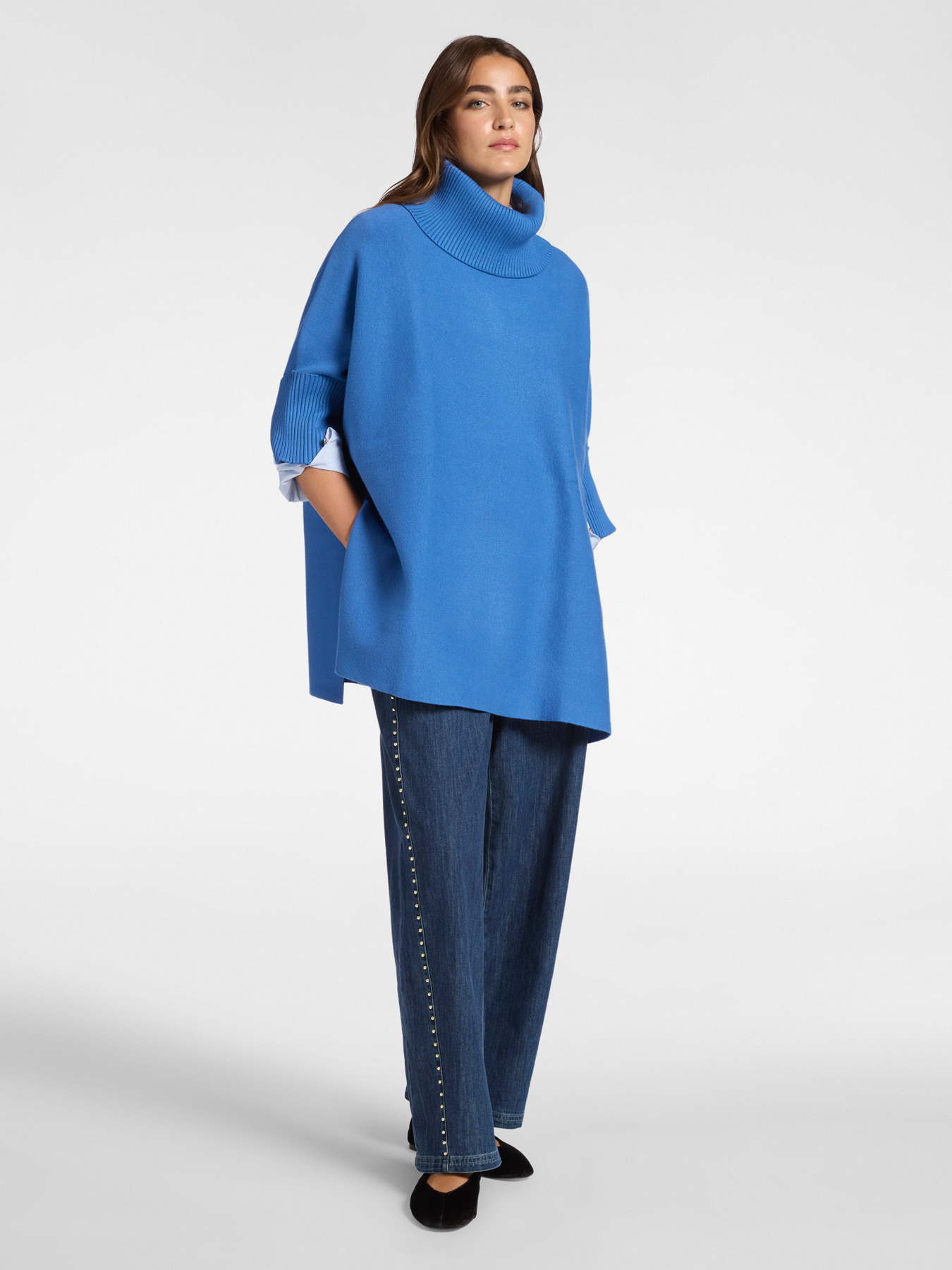 Cowl-neck cape image number 2