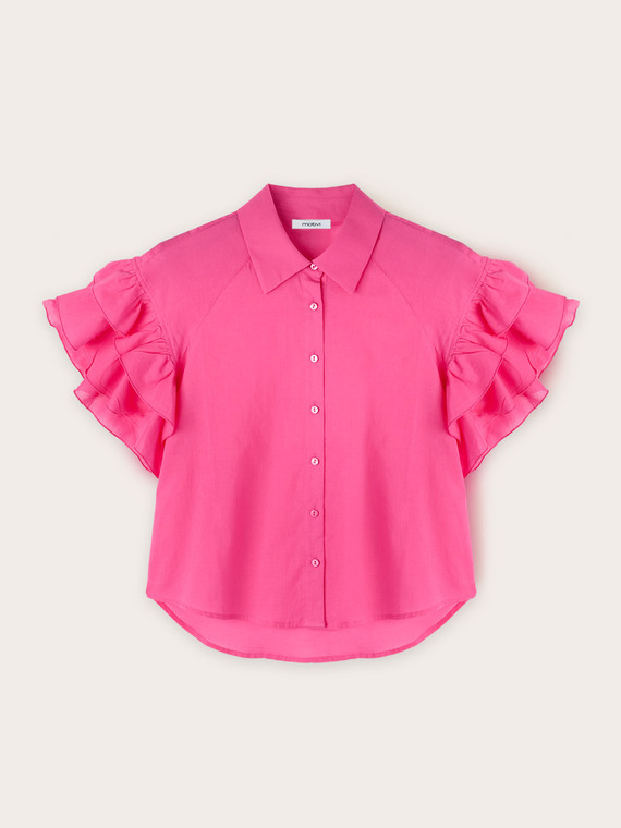 Camicia con maniche volant