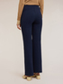 Flared trousers with eyelet pattern image number 1