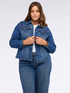 Giacca di jeans con gessatura in strass image number 5