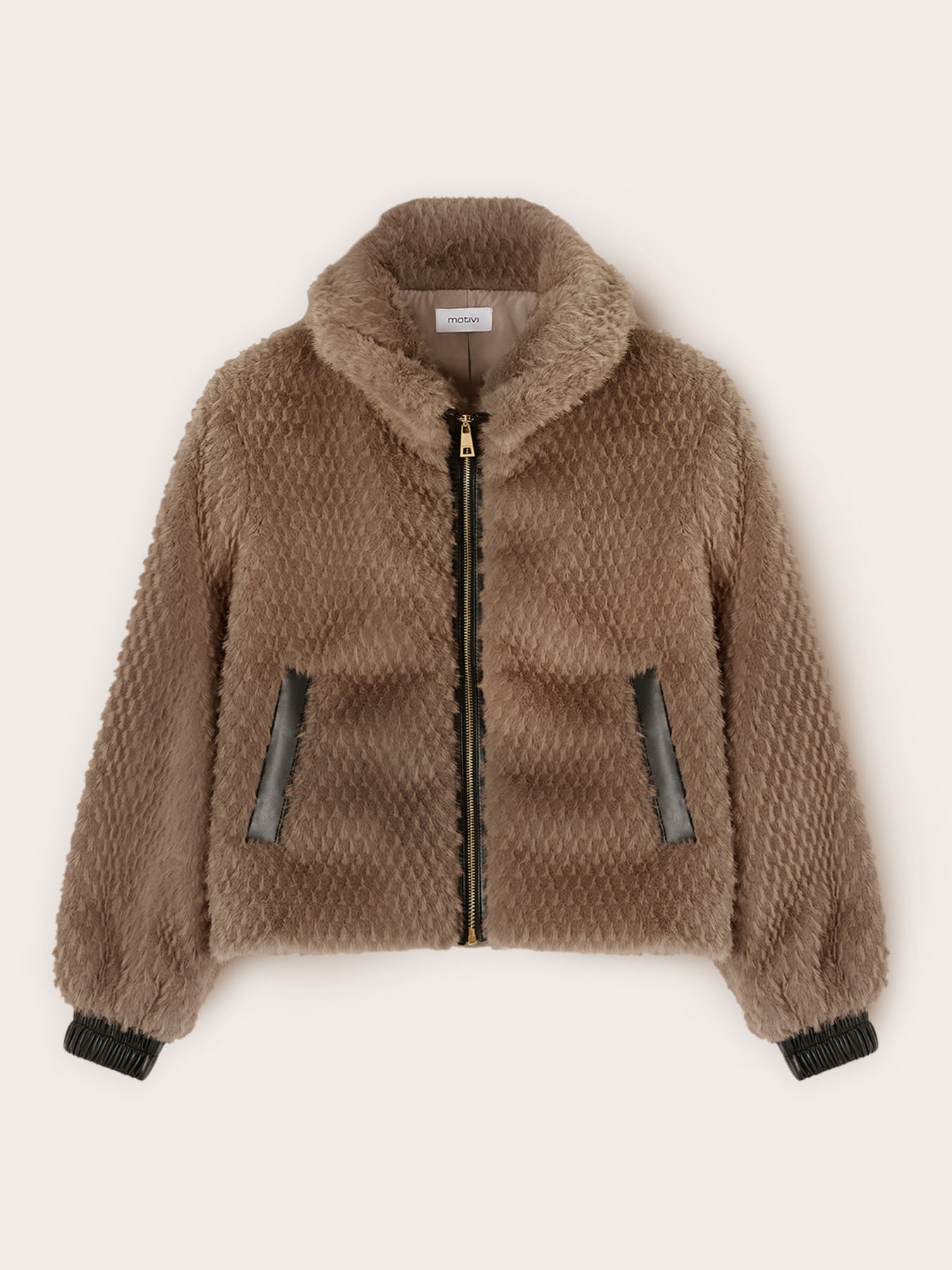 Plush effect jacket image number 4