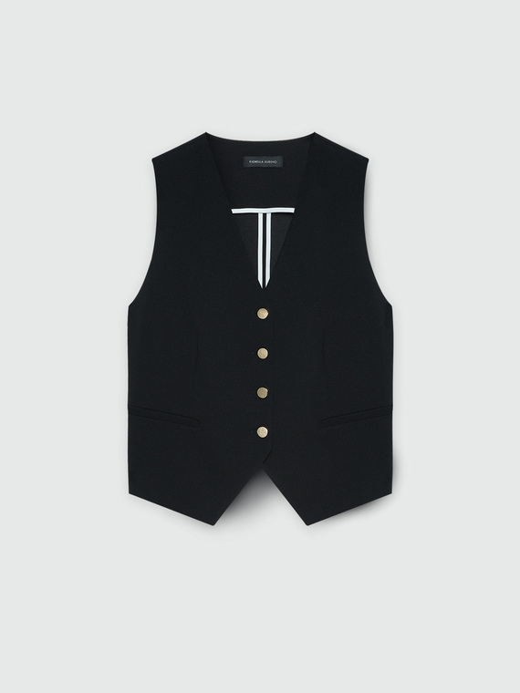 Gilet en néoprène avec boutons