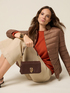 Small genuine leather shoulder bag image number 0