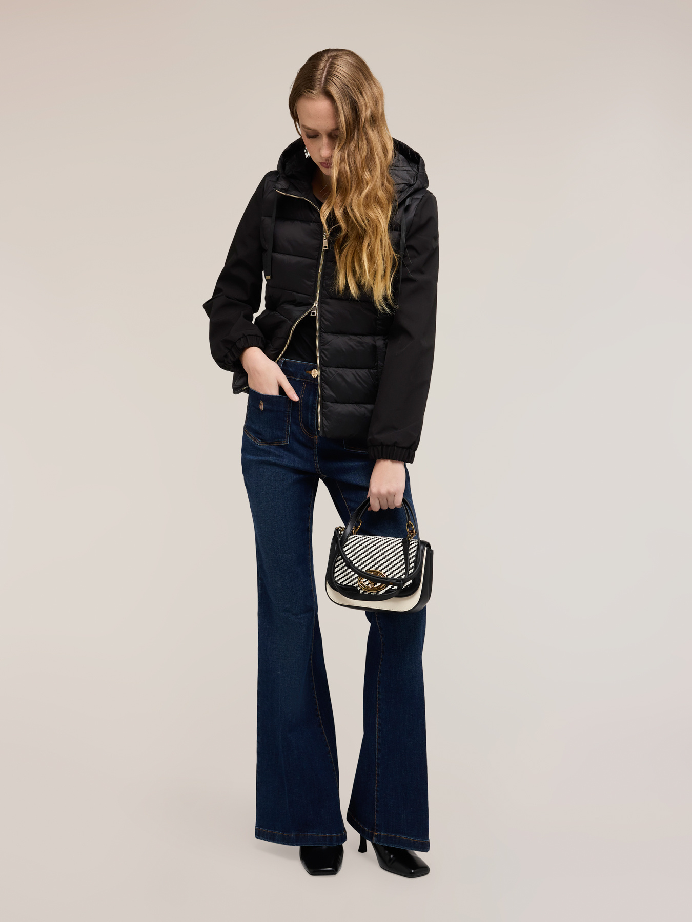 Flare denim jeans image number 0