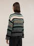 Mohair sweater with ajouré work image number 1