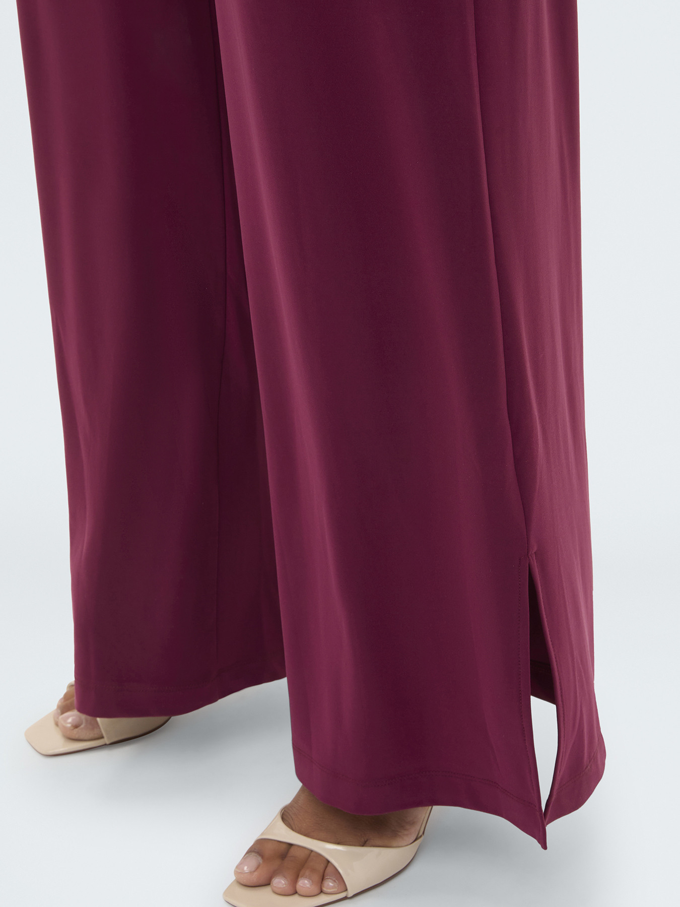 Pantalon Wide Leg en jersey image number 3