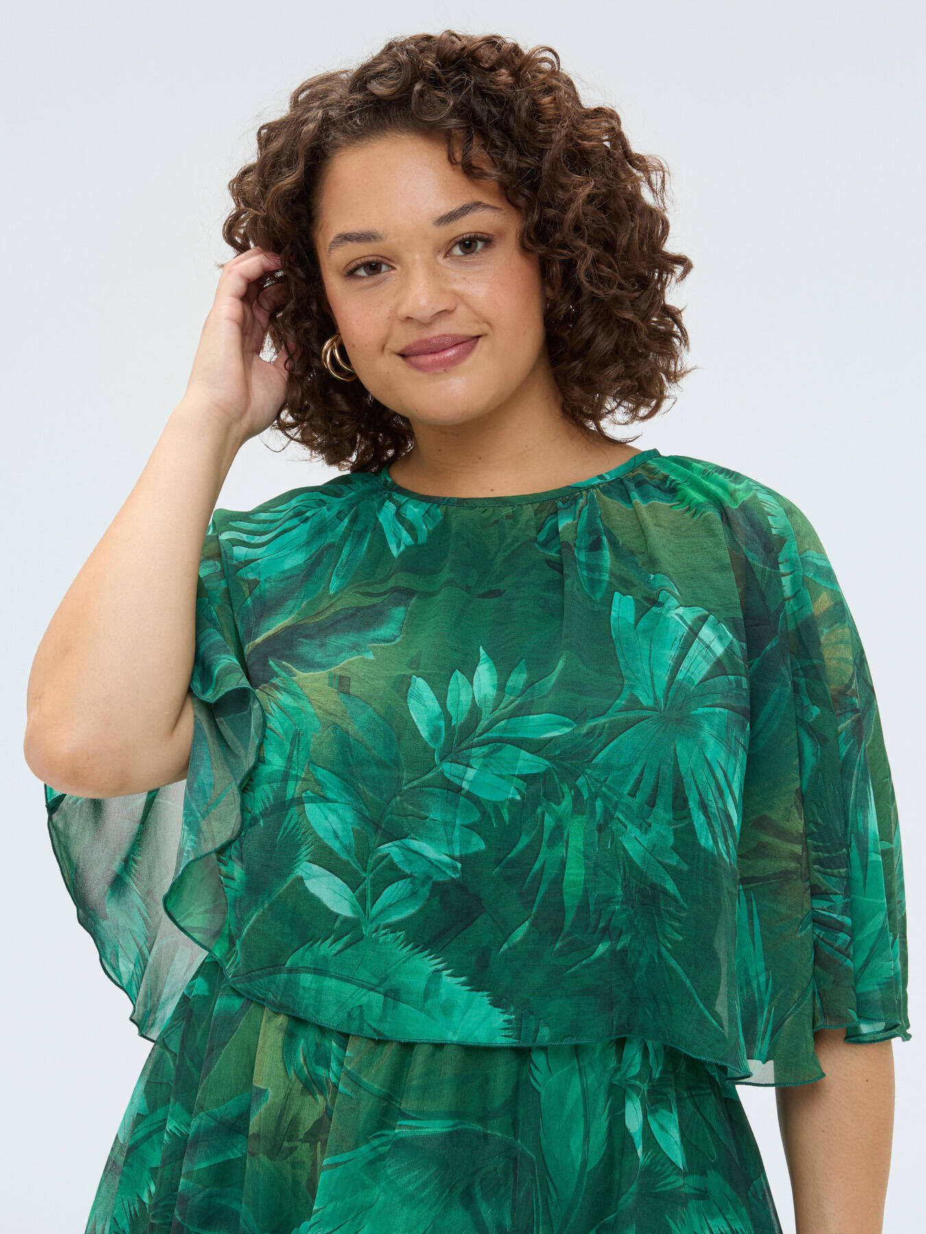 Langes Kleid Dream mit Tropical-Print image number 5