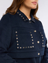 Kurze Jacke aus Wollmischung mit Nieten image number 2