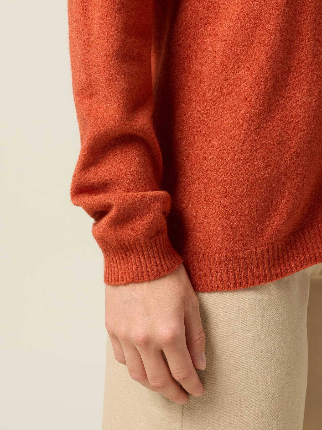 V-neck viscose blend sweater image number 2